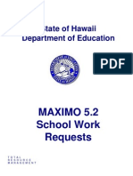 MAXIMO 5.2 School Work Requests