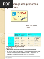 O Emprego Dos Pronomes Pessoais