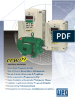 WEG Cfw 09 Inversor de Frequencia 0899.5180 3.3x Manual Portugues Br