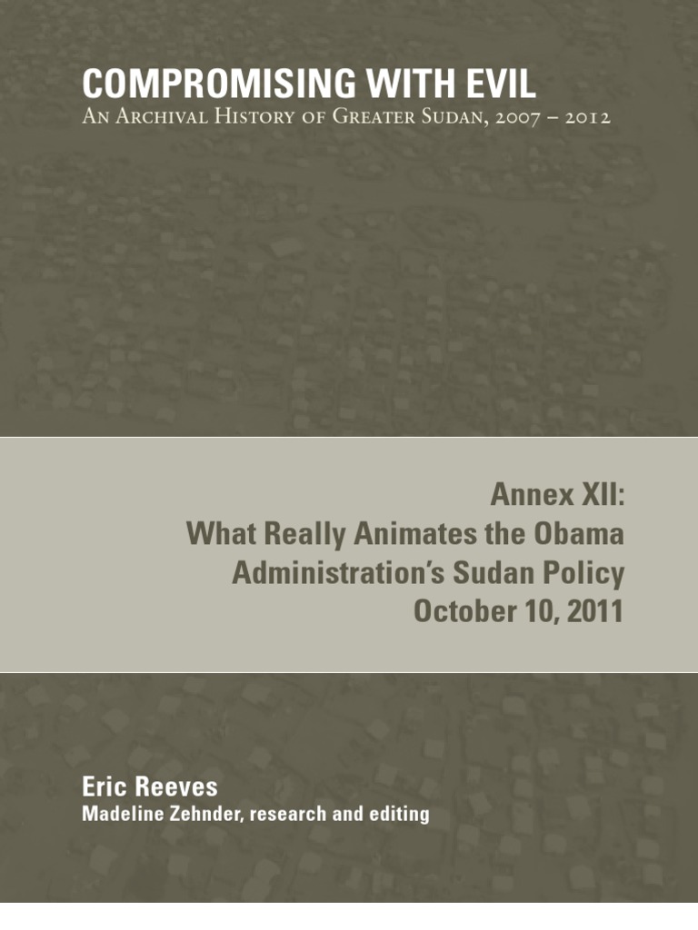 Compromising With Evil: Annex XII: What Really Animates The Obama ...