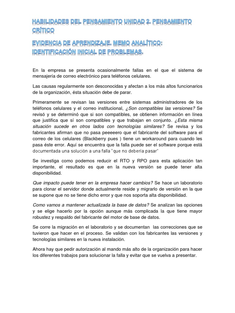 Memo Analitico PDF Telefonía móvil Mora