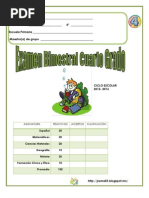 Examen 4o Grado - Primer Bimestre