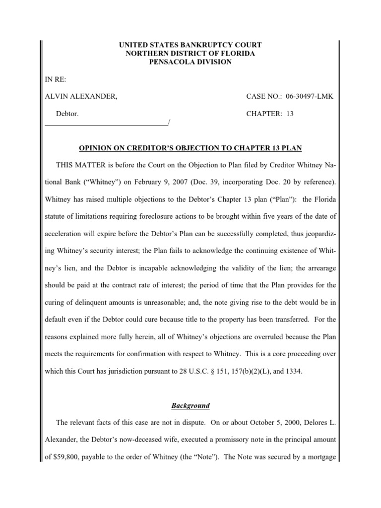 Bankruptcy Toll Limitations PDF Chapter 13 Mortgage Law
