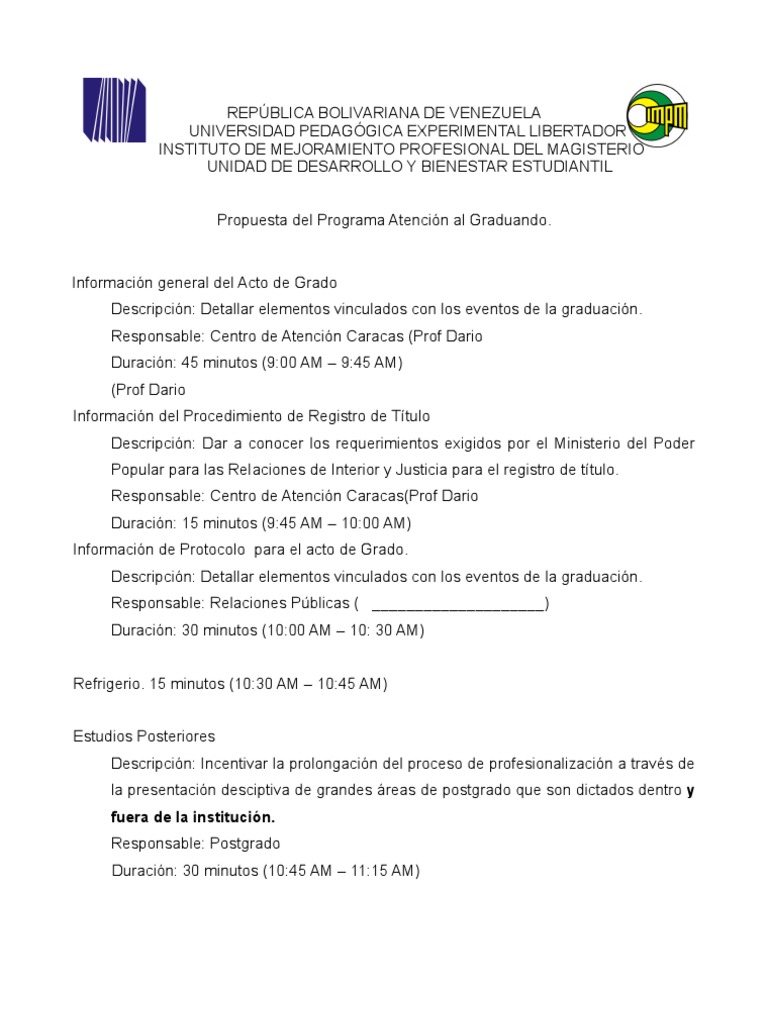 Programa | PDF