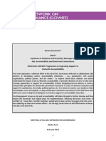 Synthesis of Guidance and Key Policy Messages on Aid, Accountability and Democratic Governance