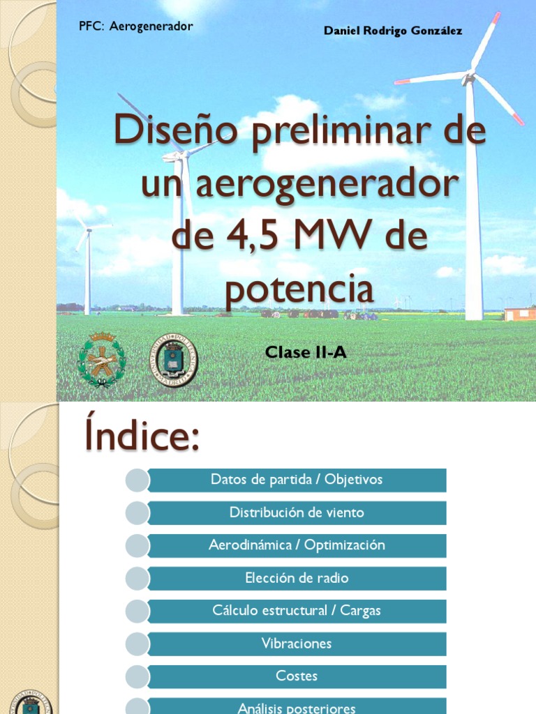 Aerogenerador | PDF | Turbina eólica | Universo físico