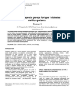 Review of Therapeutic Groups For Type 1 Diabetes Mellitus Patients