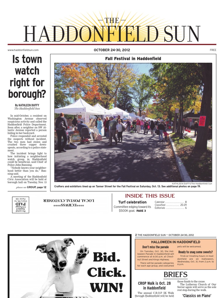 Is Town Watch Right For Borough? Fall Festival in Haddonfield PDF