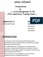 Presentation On Historical Background of OD (The Laboratory Training Stem)