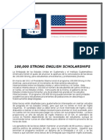 English Scholarships for Graduate Students - 1000000 Strong, Flyer 2012