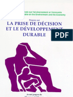 Propos sur la prise de décision et le développement durable