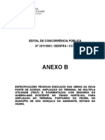 Anexo B - Especificações Técnicas