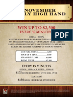 November Daily High Hand: Win Up To $2,500