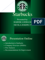 Starbucks India PEST Analysis Presentation