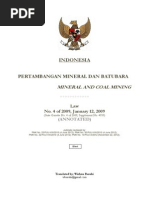 Download Law No 4 of 2009 Mineral and Coal Mining as annotated Wishnu Basuki by Wishnu Basuki SN11090072 doc pdf