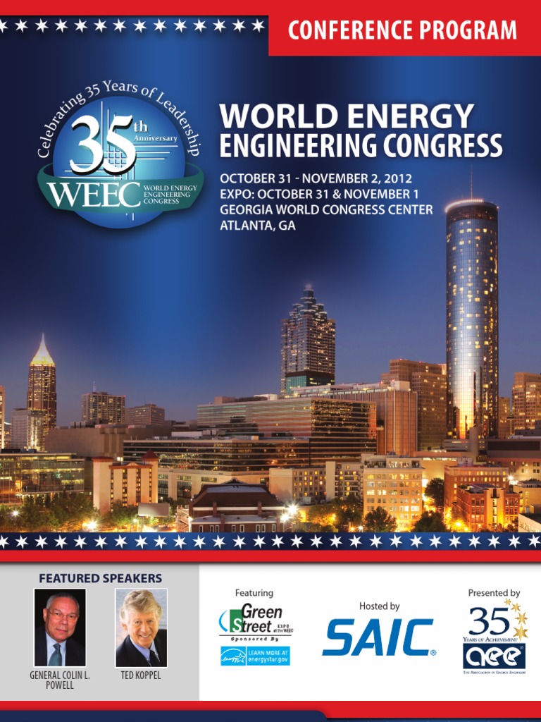 Just Released.... 2012 WEEC Onsite Program | PDF | Leadership In Energy ...