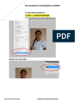 Proceso para Copiar La Fotografia Al Carnet