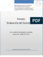 Ensayo Evaluacion Del Desempeño