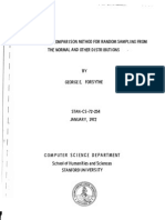 Von Neumann'S Comparison Method For Random Sampling From The Normaland Other Distributions