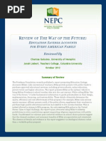 Clarisse Gulosino and Jonah Liebert 2012 - Review of The Way of The Future, Education Savings Accounts For Every American Family