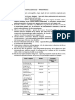 Indicadores de Institucionalidad y Transparencia.