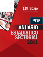 Anuario Estadístico Sectorial 2011 - Ministerio de Trabajo
