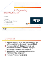 Introduction To Engineering Introduction To Engineering Systems, ESD.00