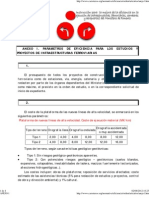 Parametros de Eficiencia para Los Estudios y Proyectos de Infraestructuras Ferroviarias