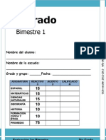 5to Grado - Bimestre 1 (2012-2013)