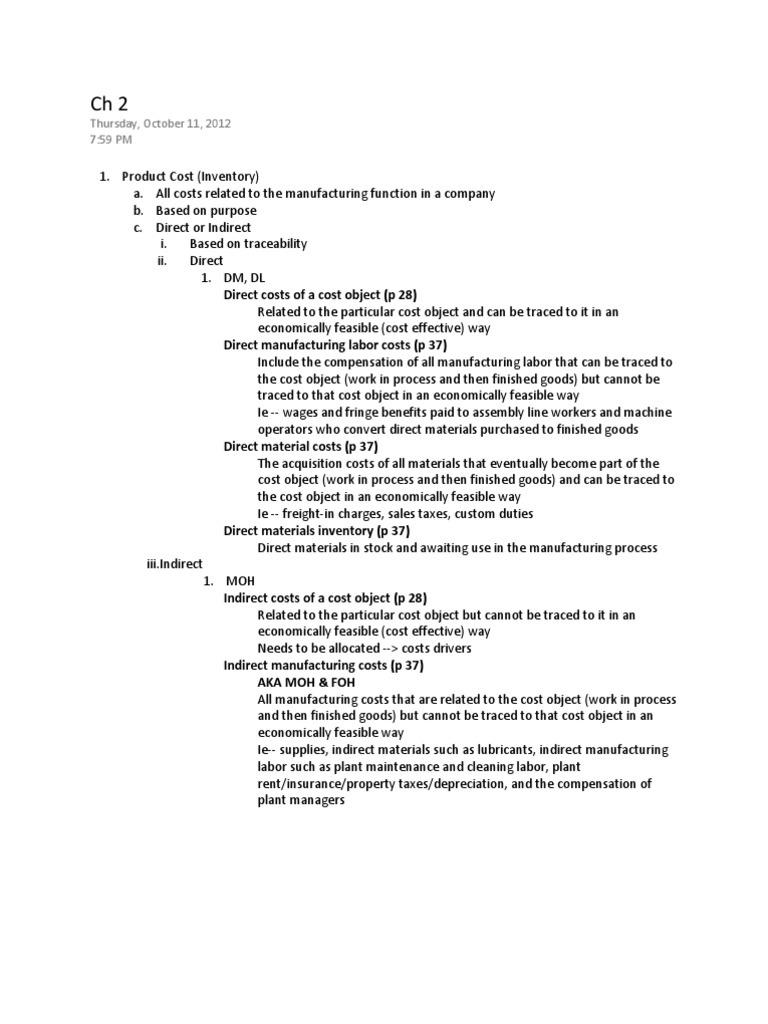 Understanding Product and Period Costs | PDF | Cost Of Goods Sold ...