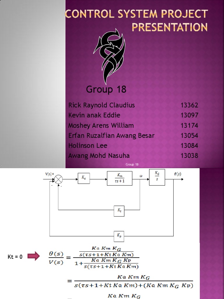 Control System Project Presentation | PDF