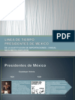 Linea de Tiempo Presidentes de Mexico