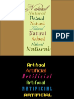 Natural Artificial