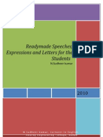 44232347 Readymade Speeches Expressions and Letters for the Students by Sudheer Kumar Nadukuditi