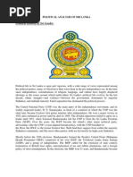 Political Analysis of Sri Lanka