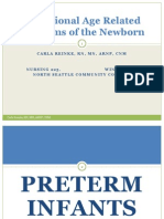 Gestational Age Related Problems of The Newborn: Carla Reinke, RN, MN, Arnp, CNM