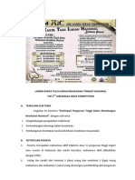 Lomba Karya Tulis Ilmiah Mahasiswa Tingkat Nasional