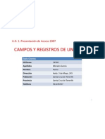 Campos y Registros de Una Tabla