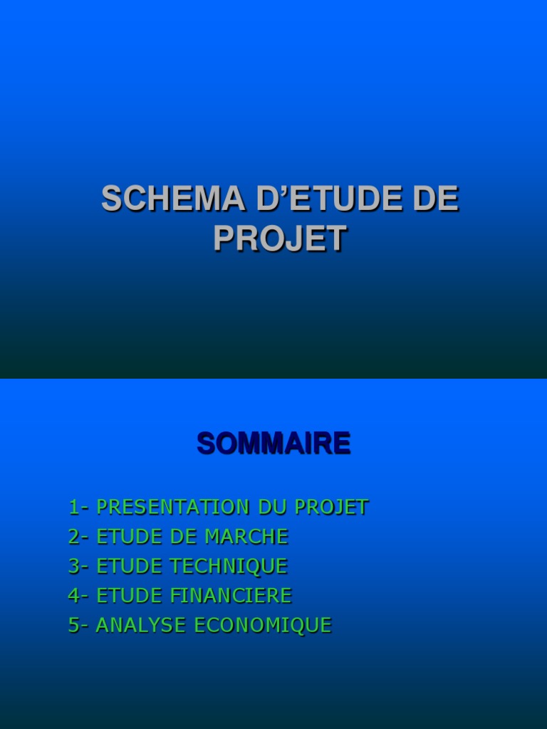 Schema d Etude de Projet  Business  Économie d'entreprise  Free 30
