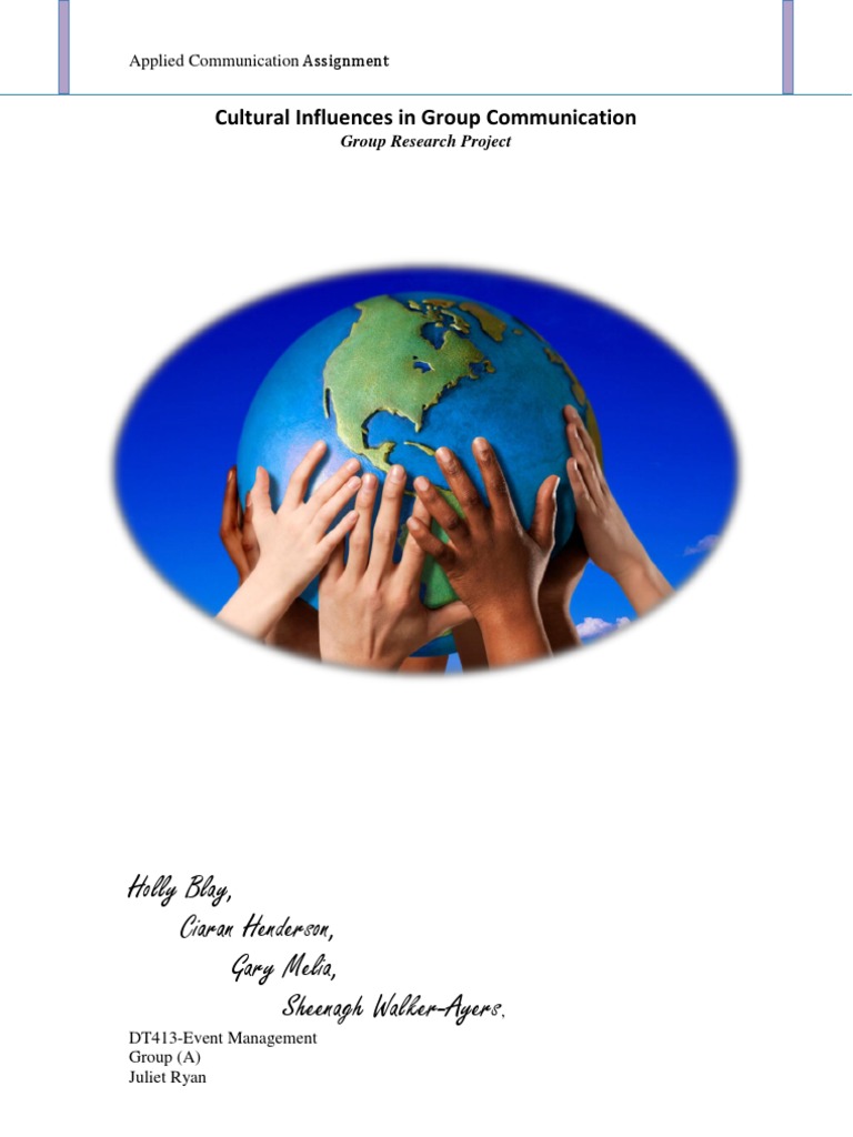 Applied Communications Cultural Influences In Group Communication 
