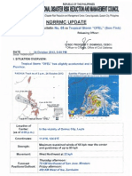 NDRRMC Update on Severe Weather Bulletin No. 8 Re Tropical Storm OFEL (Son-Tinh)