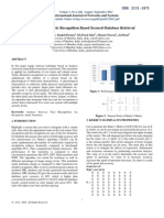 Hybrid Biometric Recognition Based Secured Database Retrieval