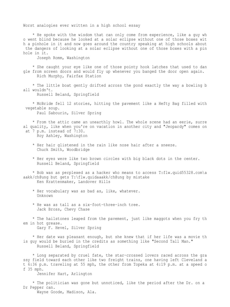 When Bad Writing Becomes Funny | PDF | Nature
