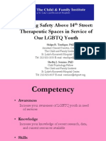 Therapeutic Spaces in Service of Our LGBTQ Youth