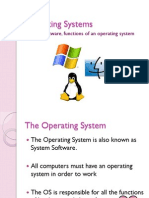 Operating Systems: System Software, Functions of An Operating System
