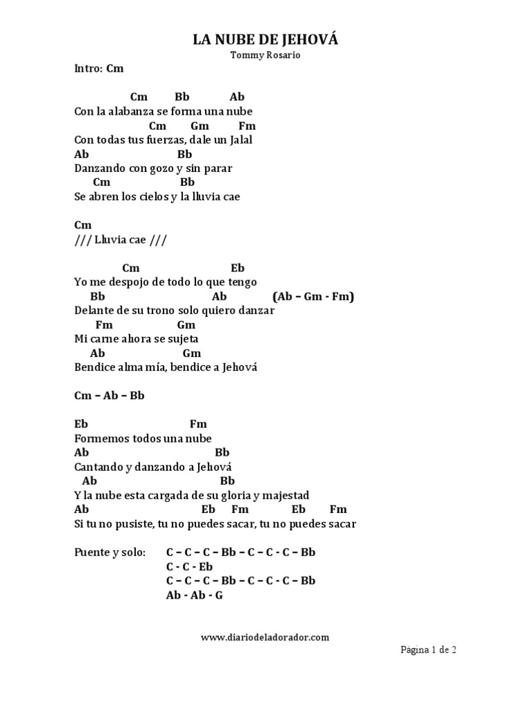 La Nube de Jehova Ocio