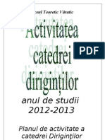 Activitate Catedrei Dirigin'Ilor