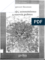 Zygmunt Bauman - Trabajo, Consumismo y Nuevos Pobres (Espanhol)