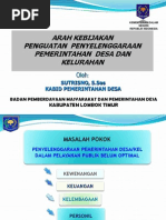 Download ARAH KEBIJAKAN  PENGUATAN  PENYELENGGARAAN PEMERINTAHAN  DESA DAN KELURAHAN by JALALUDDIN SN111021046 doc pdf