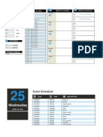 Wednesday: APRIL 25, 2012 Week at A Glance Notes / To Do List